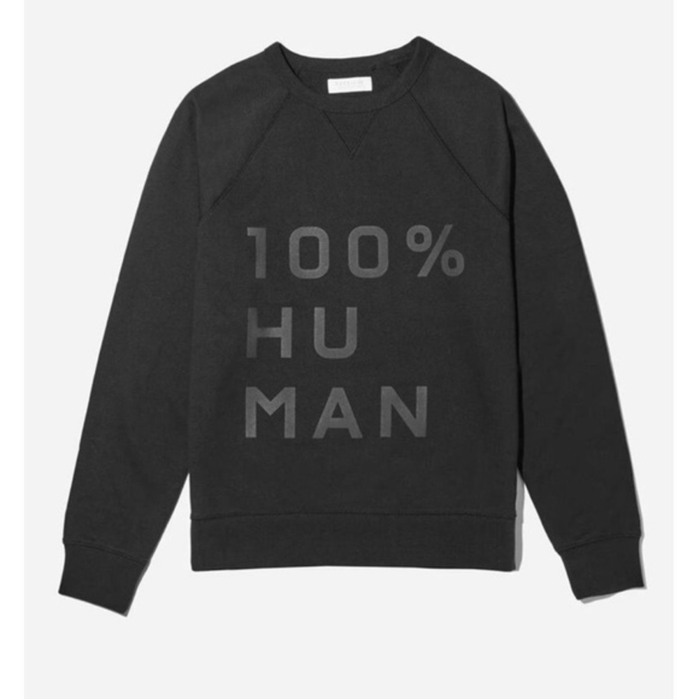 Black 100% Human Sweatshirt